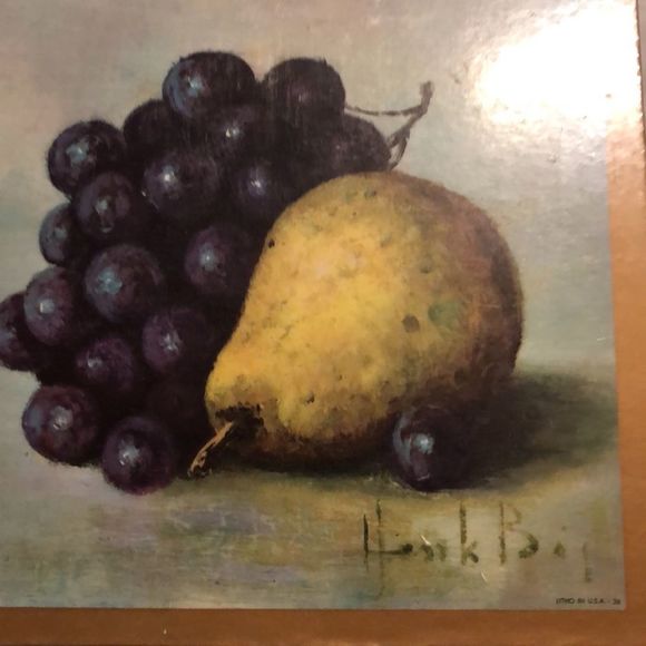 Hank Boj Lithograph 1959 Vintage Hot Plate Plaque - Picture 5 of 15